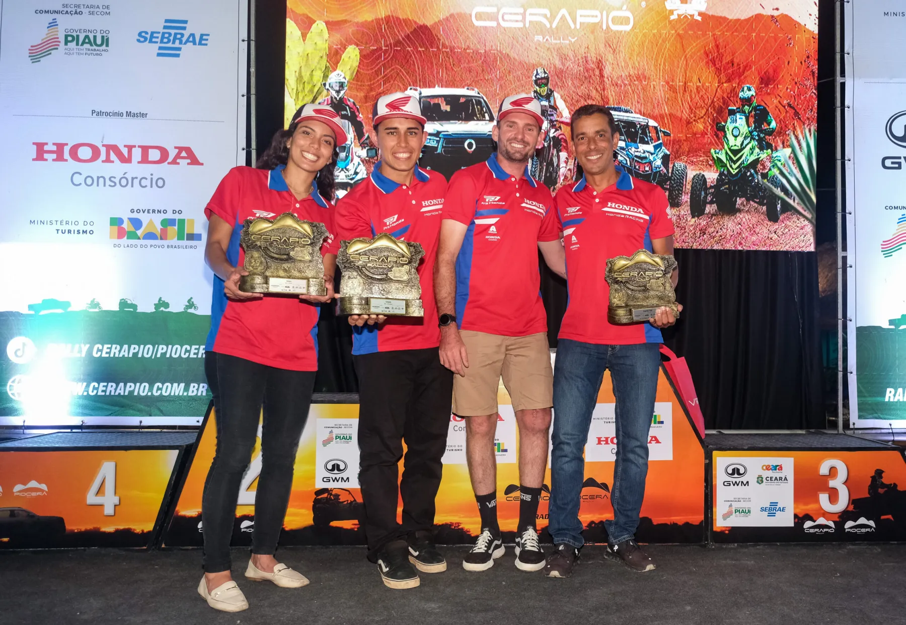 Mais Trilhas Dupla vitória para a Honda Racing no Rally Cerapió 2026