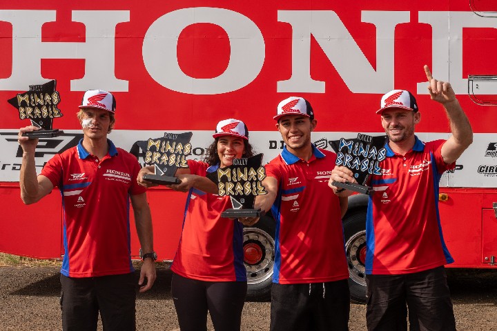 Mais Trilhas Líder, Honda Racing fecha Rally Minas Brasil com pódios e vitórias